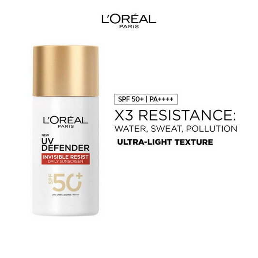 L'Oreal Paris UV Defender Invisible Resist Daily Sunscreen SPF 50+ PA++++ Grab2Buy L'Oreal Paris Grab2Buy