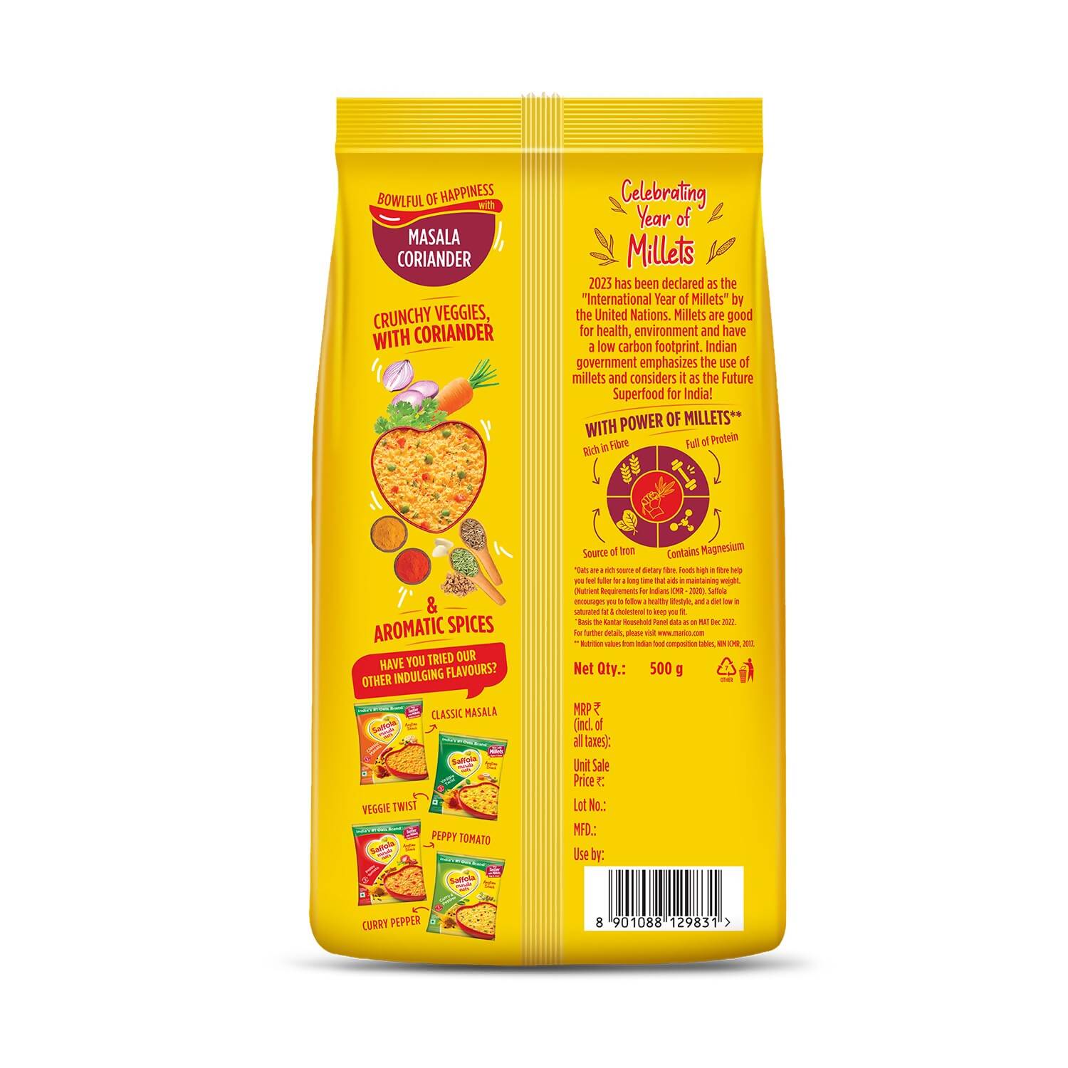 Saffola Masala & Coriander Masala Oats - Grab2buy