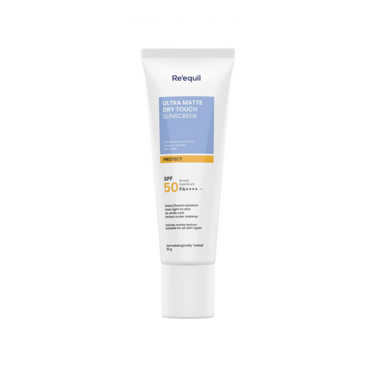 Re'equil Ultra Matte Dry Touch Sunscreen Gel SPF 50 PA++++ Grab2Buy Re'equil Grab2Buy