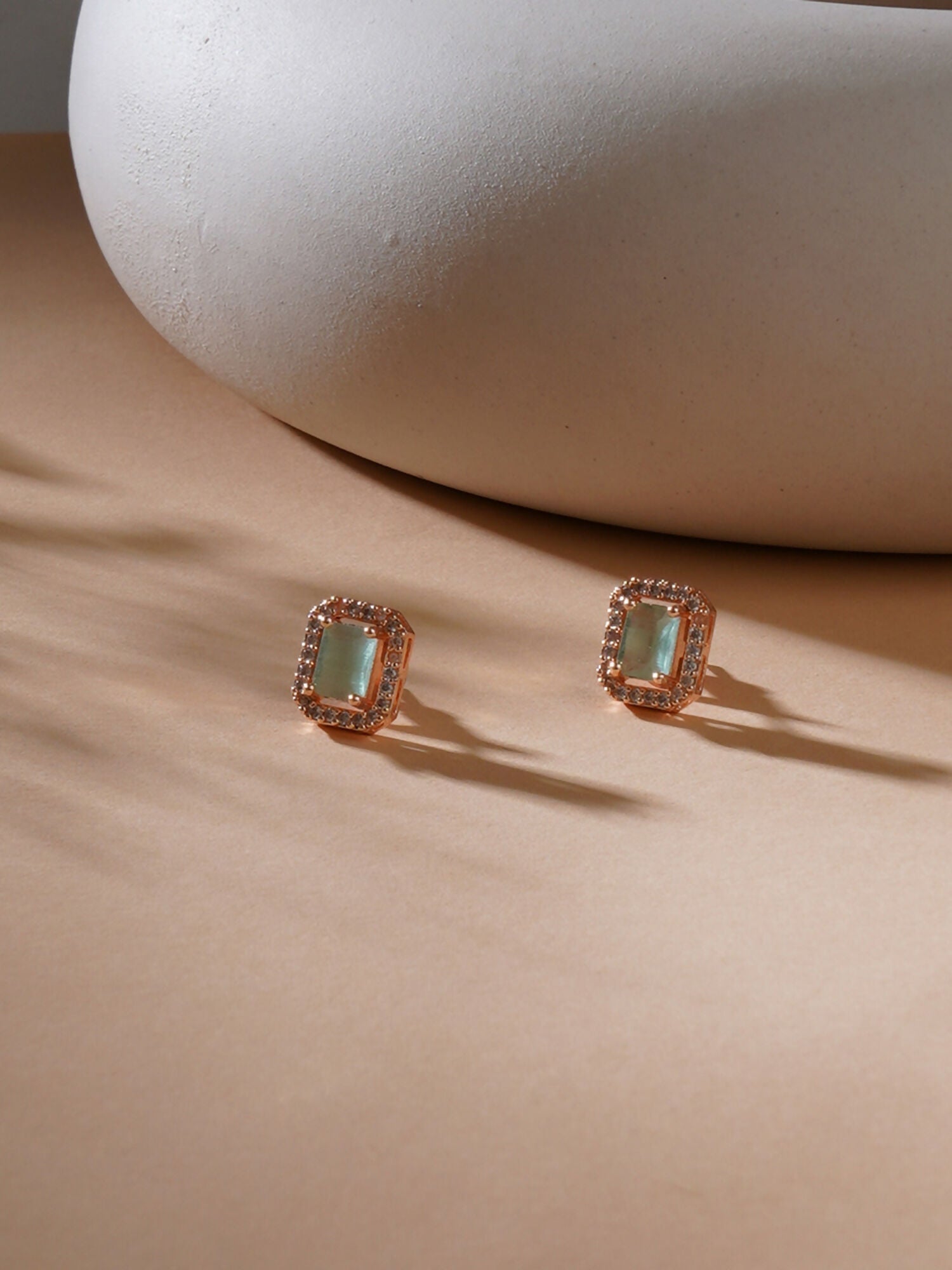 stone stud (mint green ) - Ruby Raang - Grab2buy