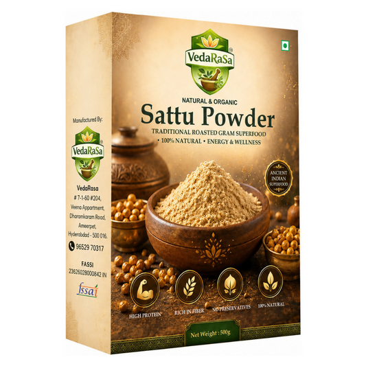 VedaRasa Premium Sattu Powder – Organic Roasted Chana Powder Grab2Buy VedaRasa Grab2Buy