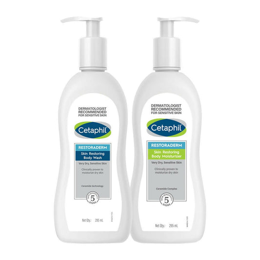 Cetaphil Restoraderm Wash+moisturizer Combo