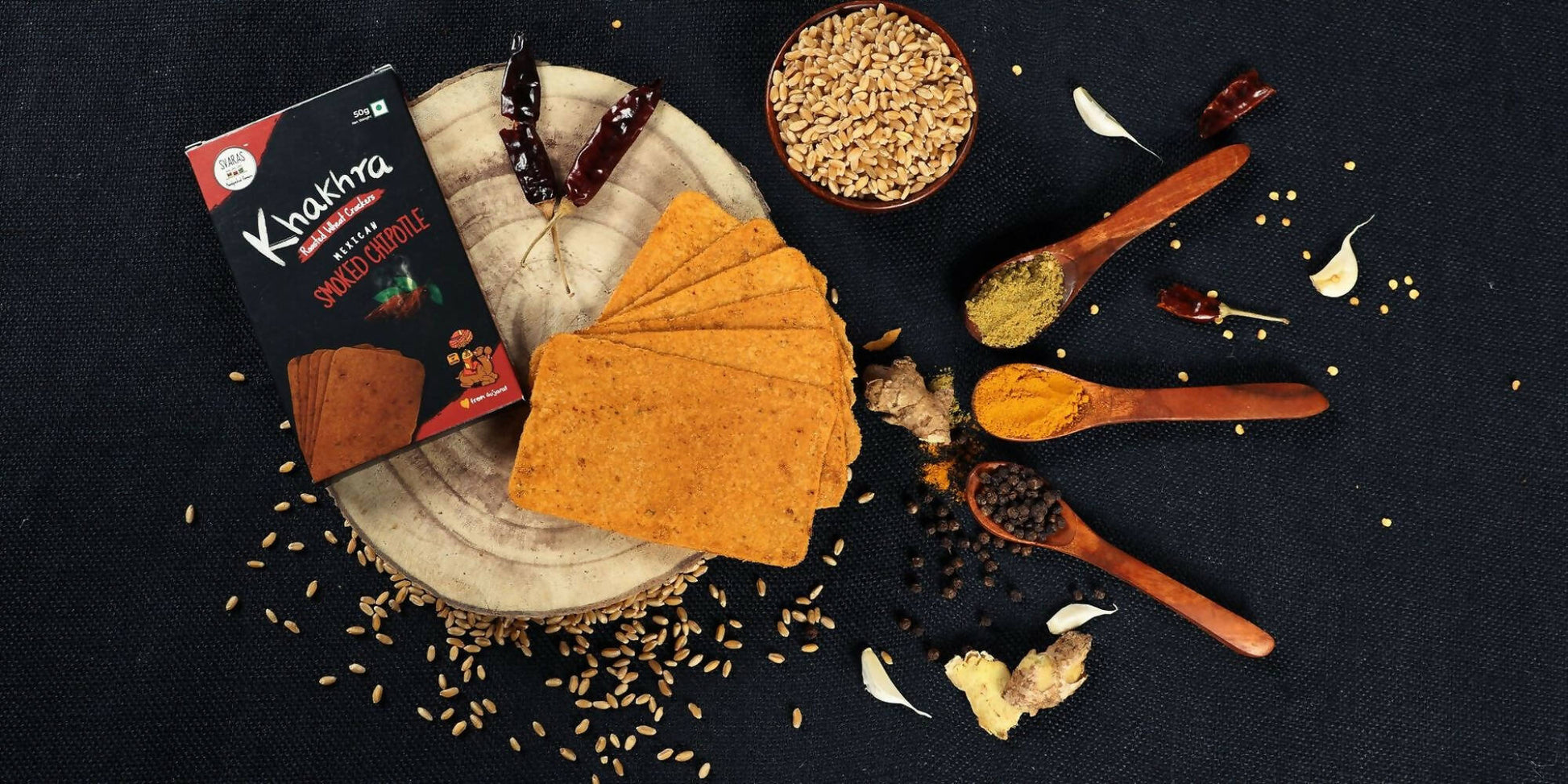 Svaras Mexican Smoked Chipotle Khakhra - Grab2buy