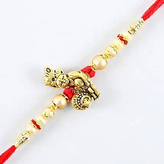 Divine Lord Krishna Pearl Rakhi & Cadbury Fruit N Nut
