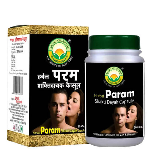 Basic Ayurveda Herbal Param Shakti Dayak Capsules - Grab2buy