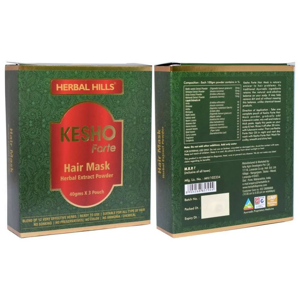 Herbal Hills Kesho Forte Hair Mask Powder - Grab2buy