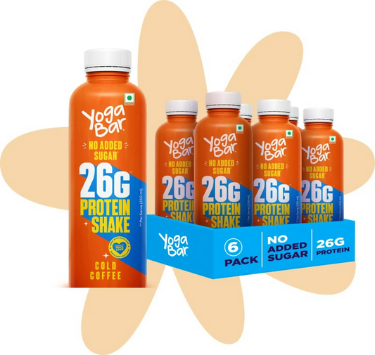 Yoga Bar 26g Protein Milk Shake (Cold Coffee) Grab2Buy Yoga Bar Grab2Buy