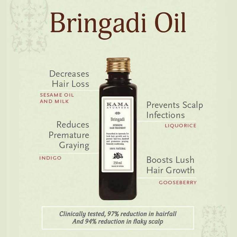 Kama Ayurveda Bringadi Intensive Hair Treatment Oil Benefits
