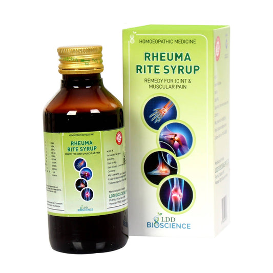 LDD Bioscience Homeopathy Rheuma Rite Syrup – Homeopathic Rheumatism & Joint Pain Wellness Tonic