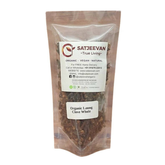 Satjeevan Organic Laung Clove Whole - Grab2buy