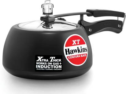 Hawkins Contura Hard Anodized Black XT 3 L Pressure Cooker (CXT30) Grab2Buy Hawkins Grab2Buy