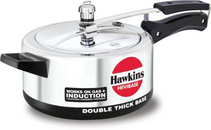Hawkins Induction Hevibase 3.5 L Induction Bottom Pressure Cooker (Aluminium) - Grab2buy