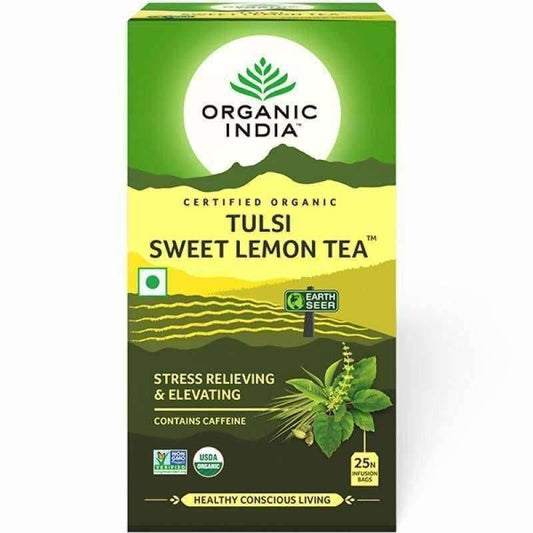 Organic India Tulsi Sweet Lemon Tea 25 Tea Bags - Grab2buy