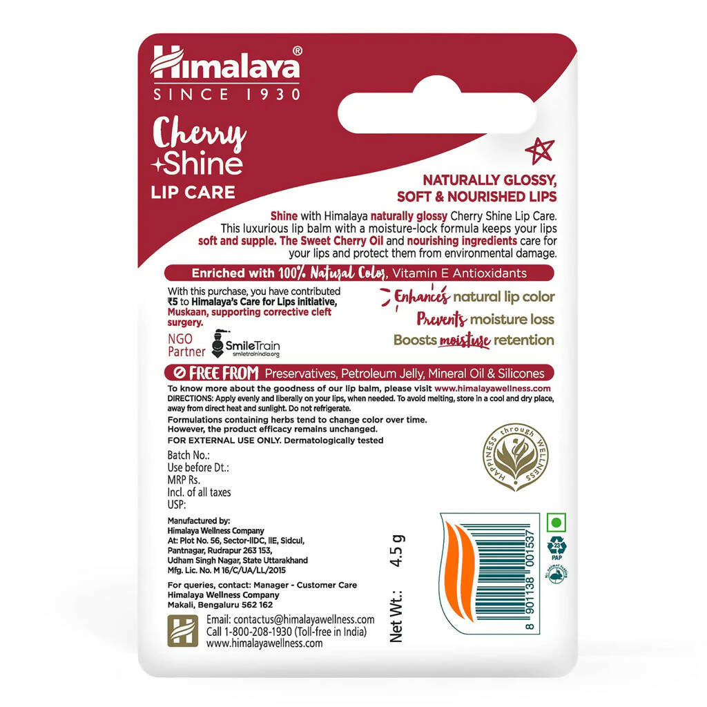 Himalaya Herbals Cherry Shine Lip Care - Grab2buy