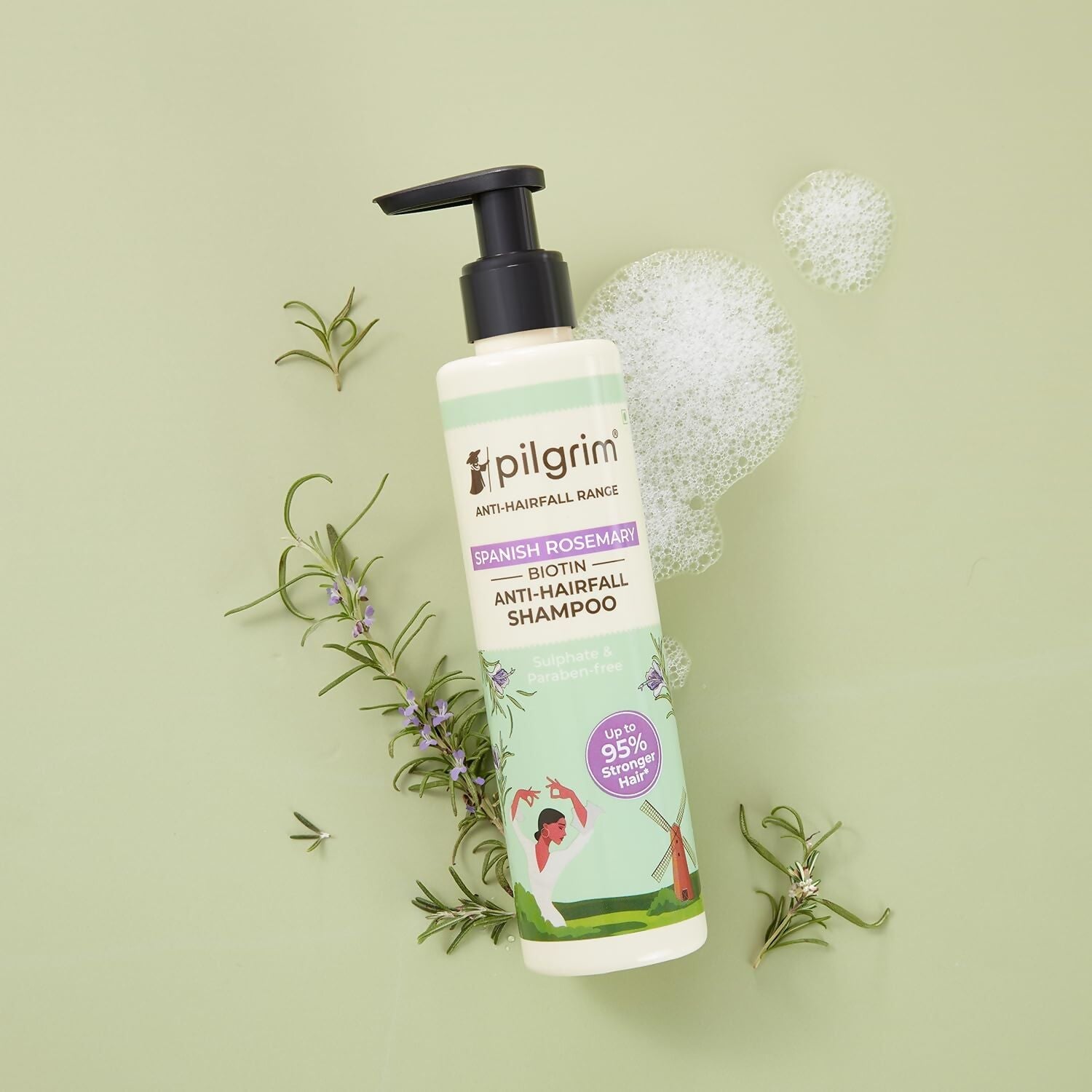 Pilgrim Spanish Rosemary Anti-Hairfall Shampoo (GTM) - Grab2buy