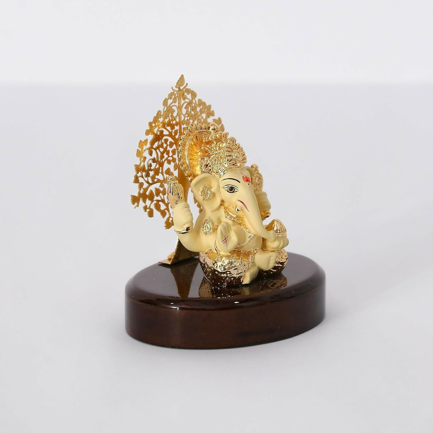 House Of Wemy Gold Plated Lord Kalpavrikshya Tree Ganesha Idol - Grab2buy