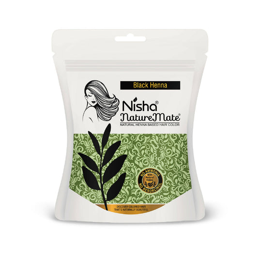 Nisha Hair Colour for Women-Original Black|100% Pure Henna-Based Powder
