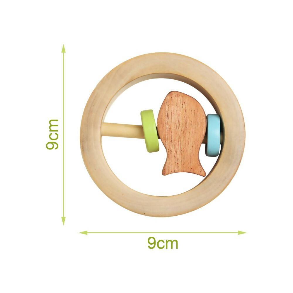 Matoyi Wooden Baby Rattle Cum Teether - Grab2buy