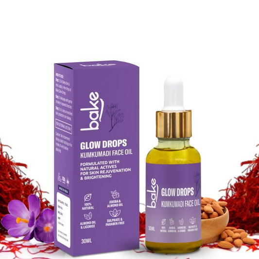 Bake Kumkumadi Face Oil For Brightening & Glowing Skin Grab2Buy Bake Grab2Buy