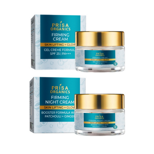 Prisa Organics Skin Firming + Anti Ageing Day Cream SPF 25 PA+++ and Skin Firming Night Cream Combo Grab2Buy Prisa Organics Grab2Buy