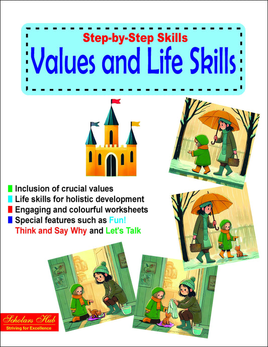 Step By Step Skills-Values And Life Skills Colorful Tearable Worksheets