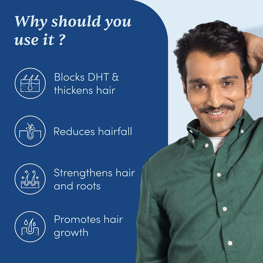 Man Matters Hair Growth Combo biotin hair gummies and hair serum