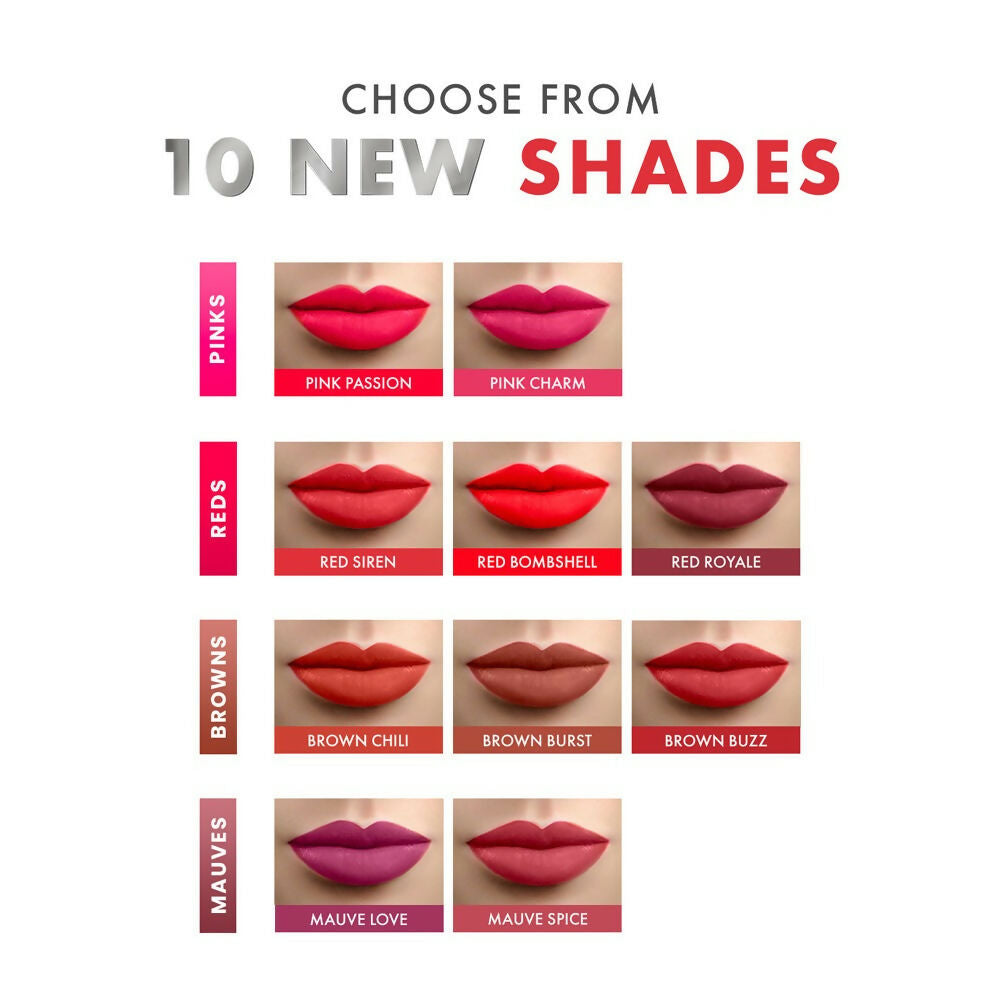 Lakme Cushion Matte Lipstick - Mauve Spice - Grab2buy