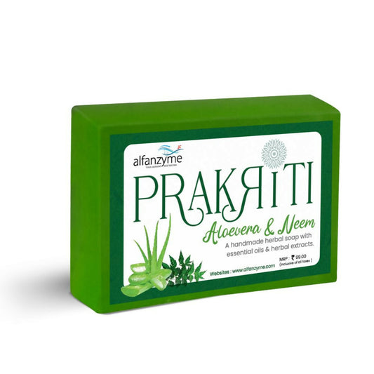 Prakriti Herbal Soap Aloevera and Neem - Grab2buy