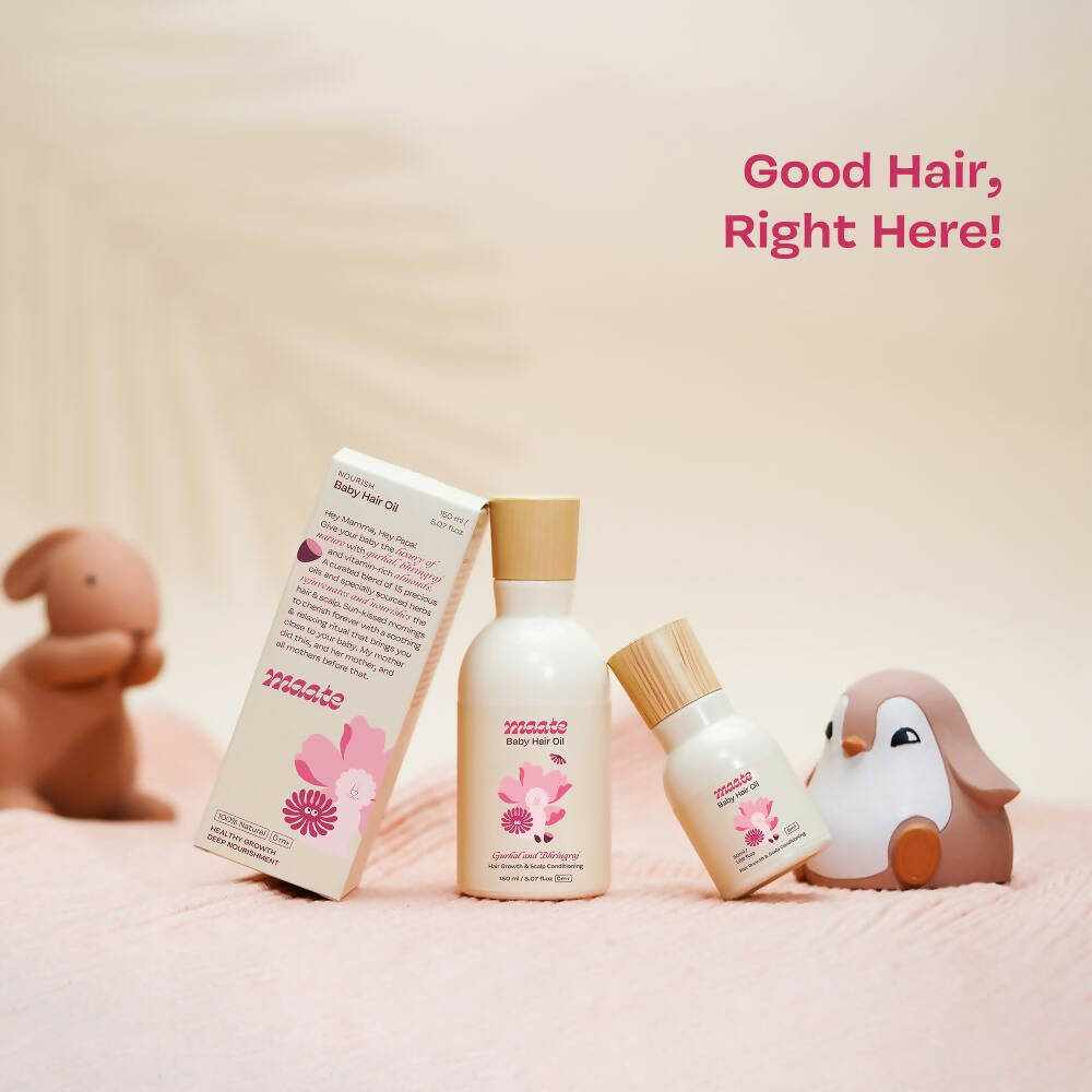 Maate Baby Hair Oil | Protein Rich Oil for Baby Hair Growth - Grab2buy