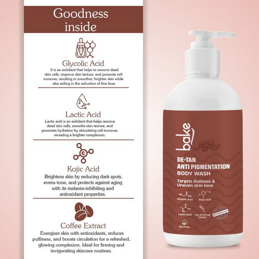 Bake De-Tan Anti Pigmentation Coffee Body Wash Grab2Buy Bake Grab2Buy