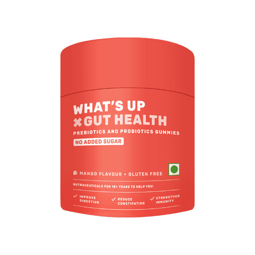 What's Up Wellness Gut Health Prebiotic & Probiotic Gummies Mango Flavor – best gut health gummies available in the USA at Grab2Buy