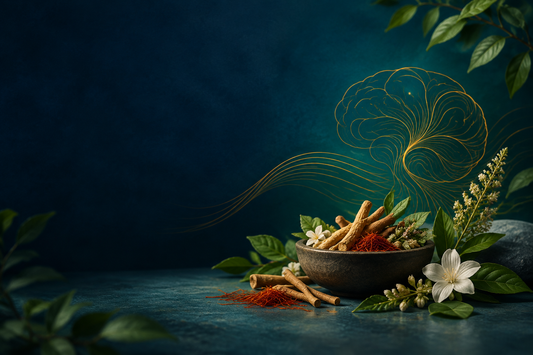 Botanical editorial illustration for the Brenmax Brain Tonic guide