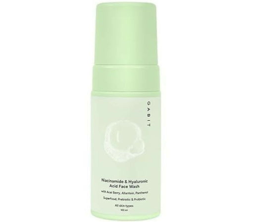 Gabit Niacinamide and Hyaluronic Acid Foaming Face Wash for a daily skincare routine