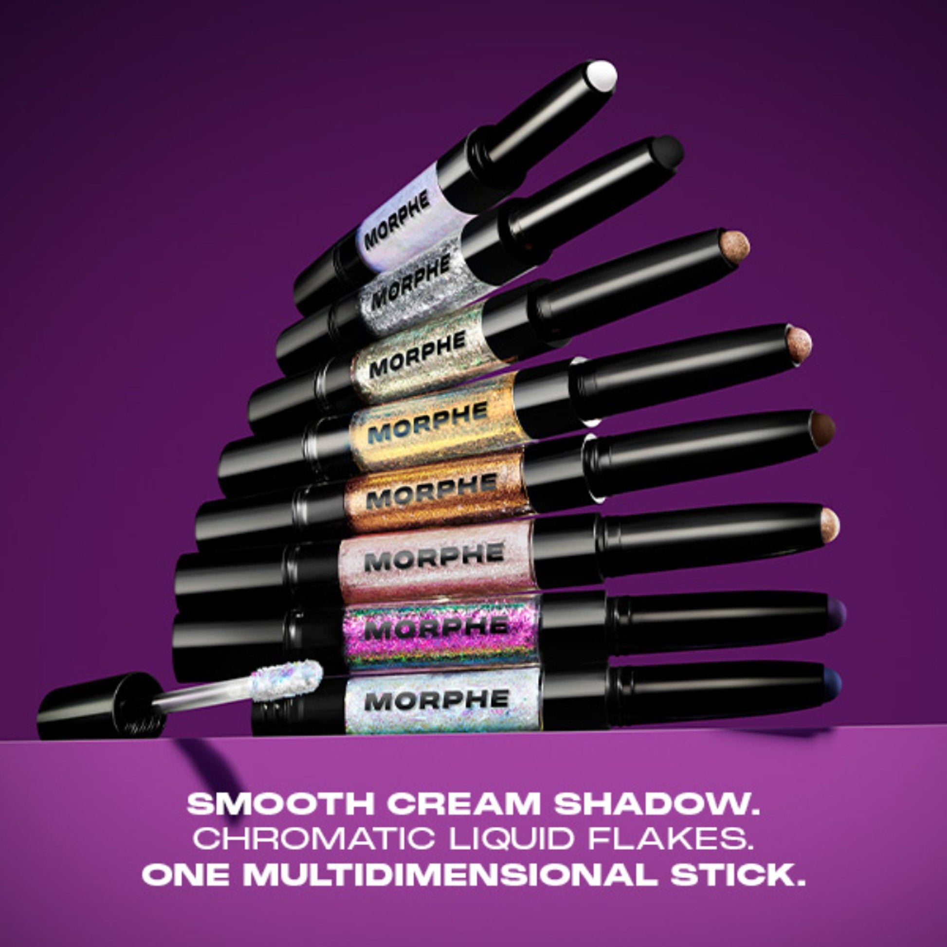 MORPHE Mixed Signals Dual Ended Cream & Liquid Shadow Stick - Committed Conflicted