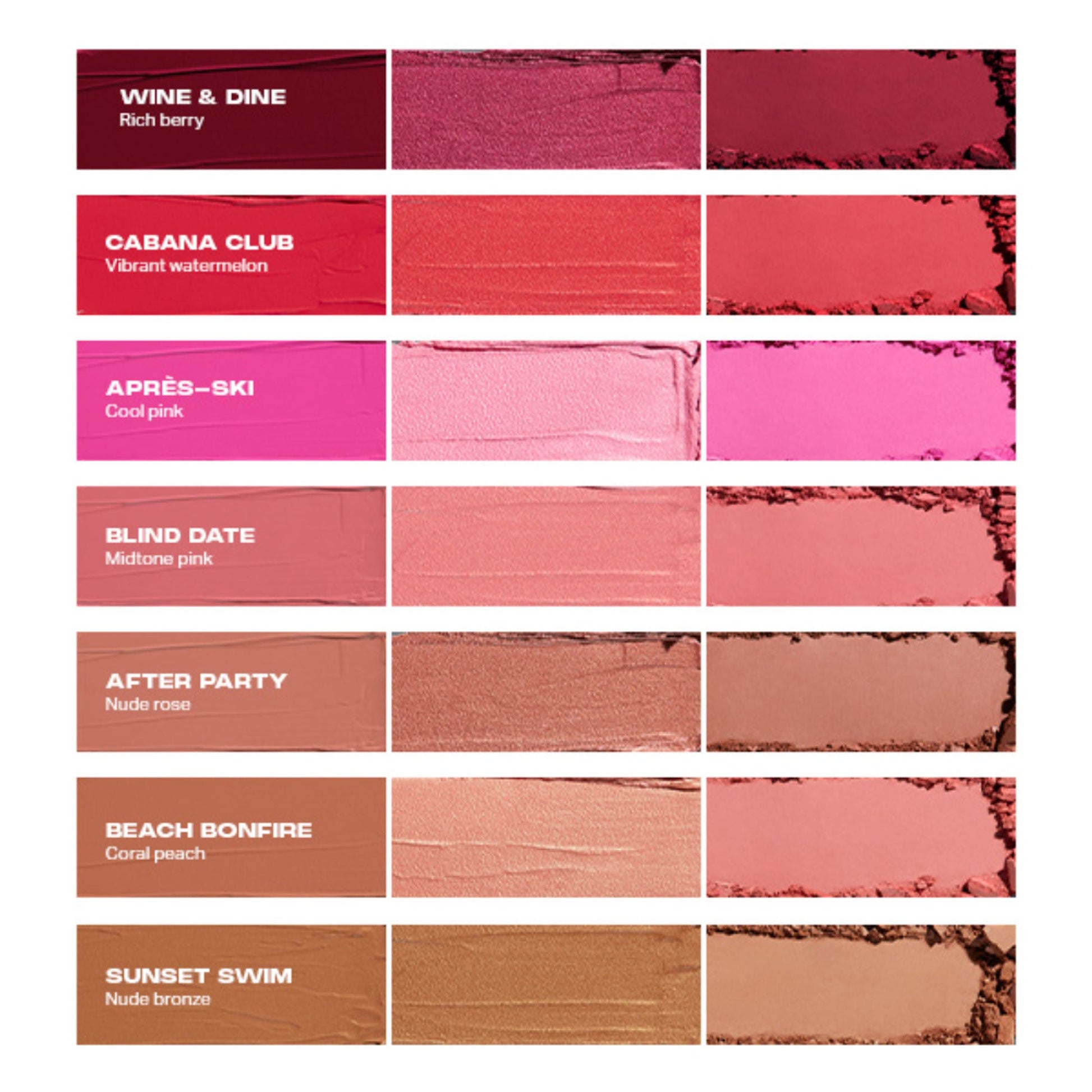 MORPHE Cheek Thrills Multi Finish Face Trio - Cabana Club