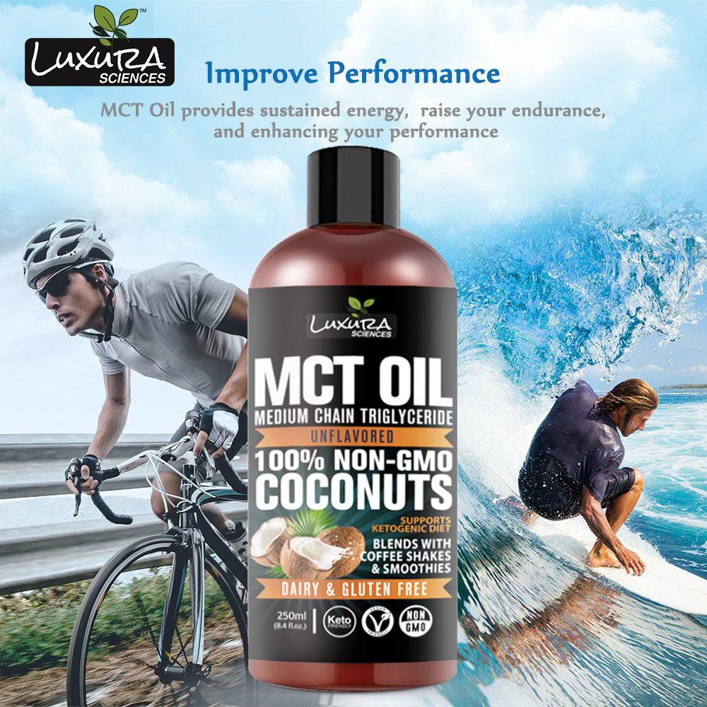 Luxura Sciences MCT Oil Organic for Weight and Energy Management - Grab2buy