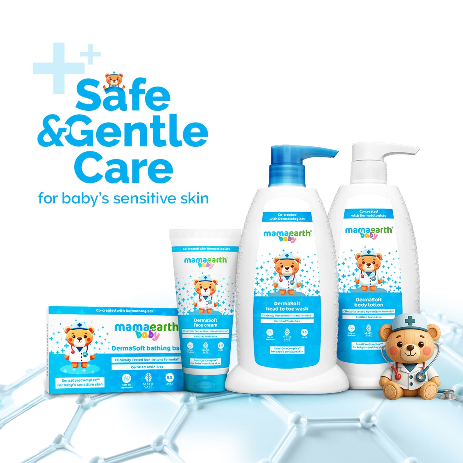 Mamaearth Baby Dermasoft Head To Toe Wash