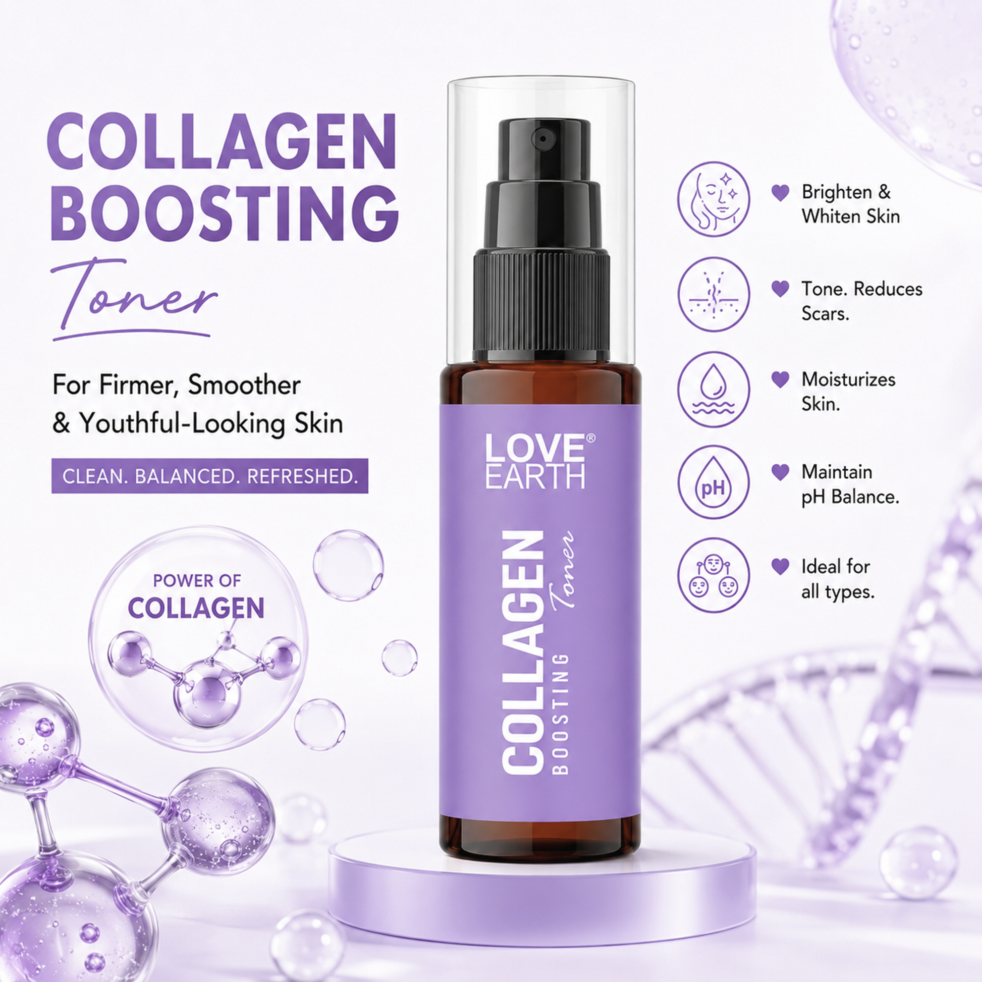 Love Earth Collagen Boosting Toner 