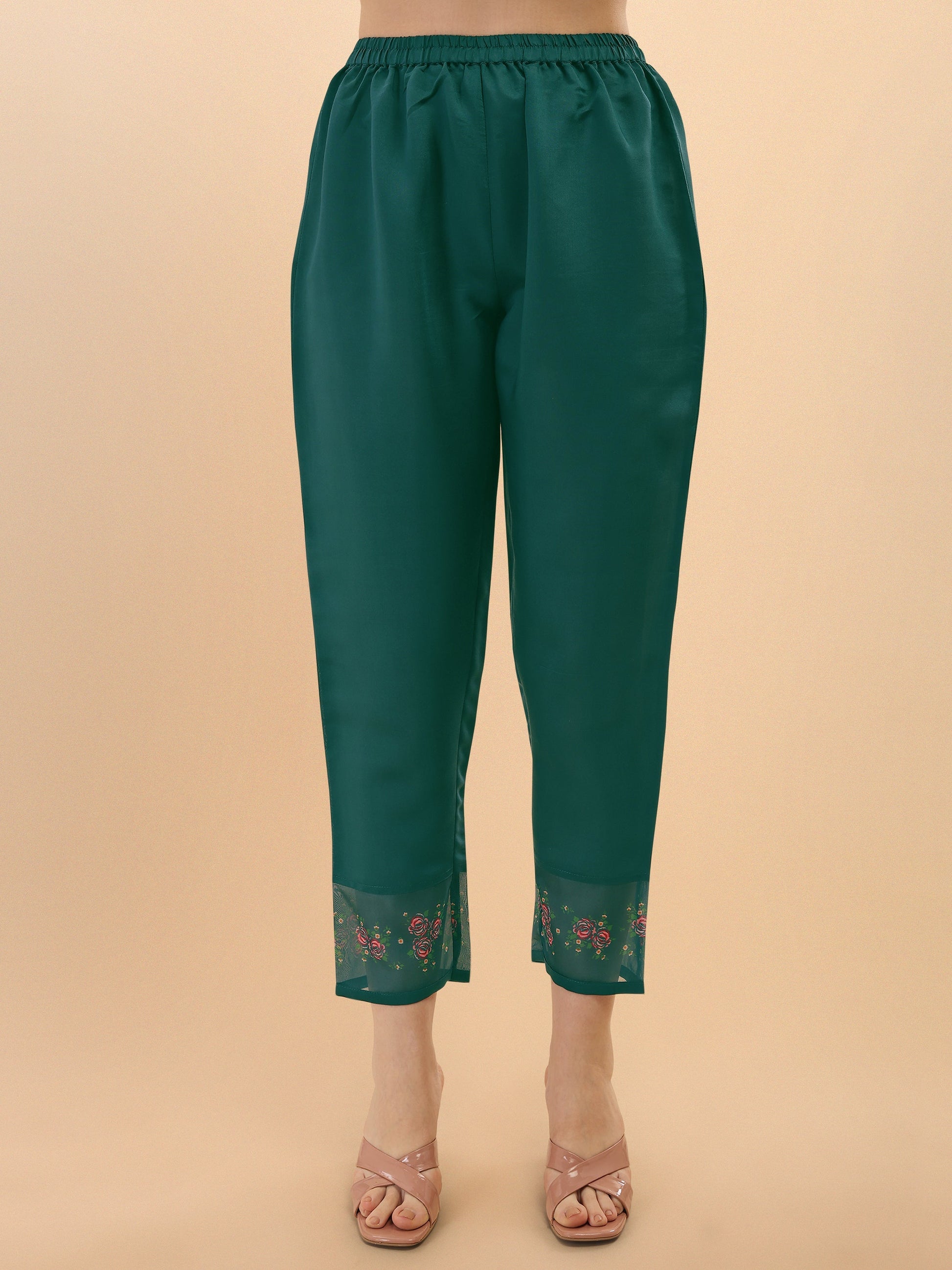 Embroidered Kurta With Pant & Dupatta Set, Multicolor - Hiral Fashion