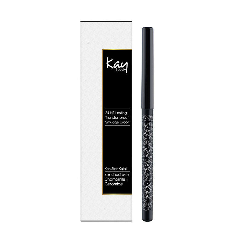 Kay Beauty Waterproof 24 Hour Kajal - Spade Black 
