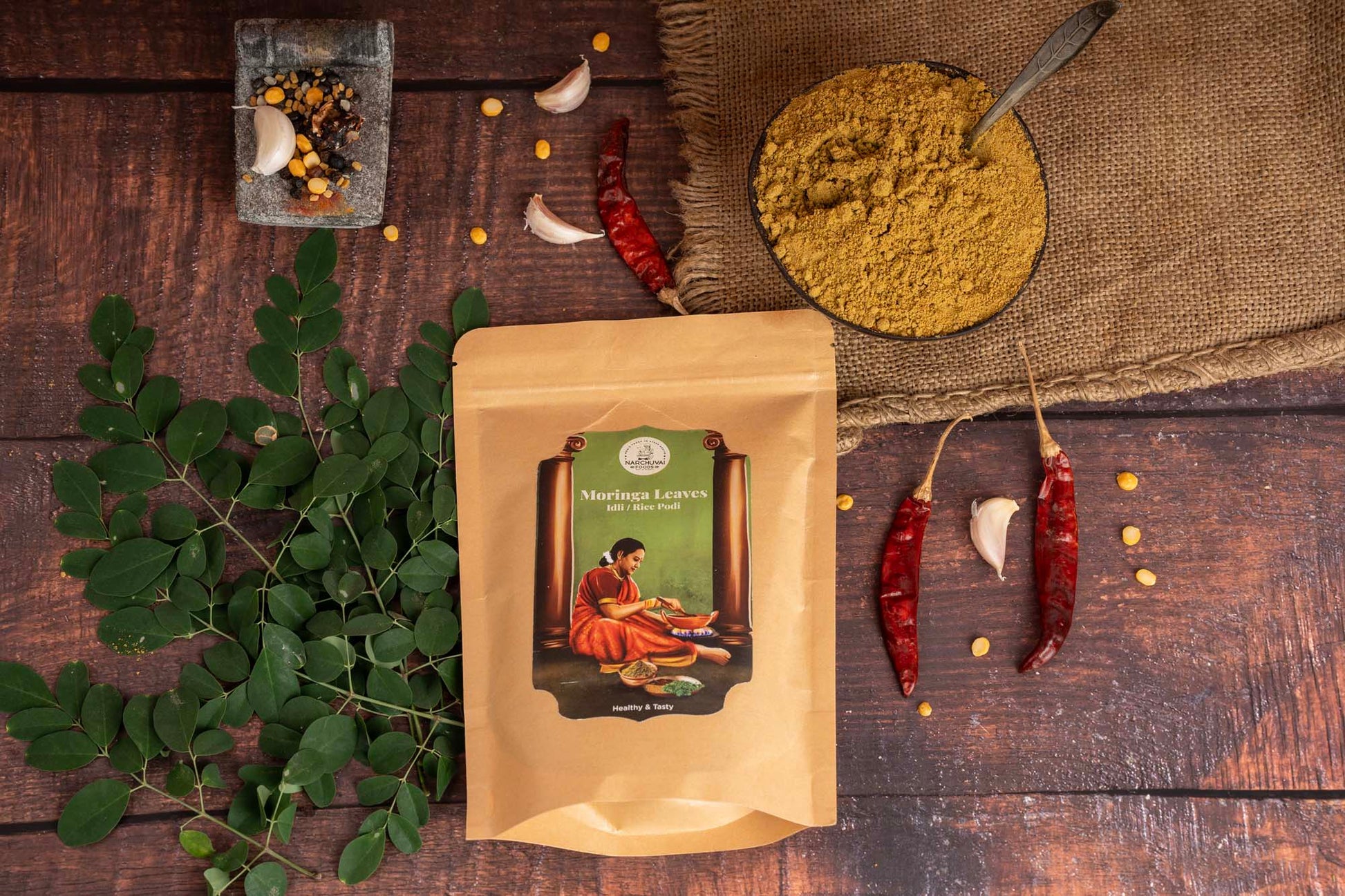 Narchuvai Foods Moringa Leaves Idly Podi