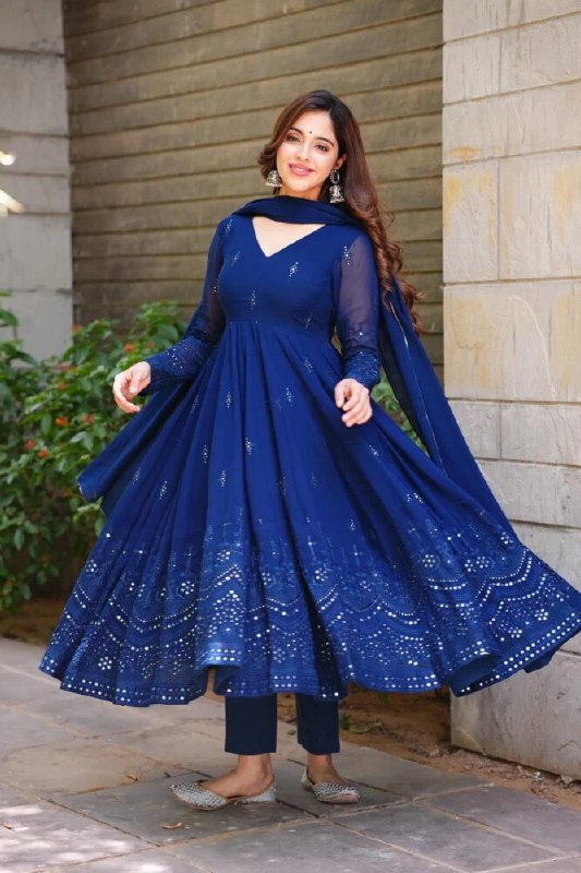 Yash Enterprise Whispering Breeze Georgette Embroidered Suit Set  Grab2Buy Yash Enterprise Grab2Buy