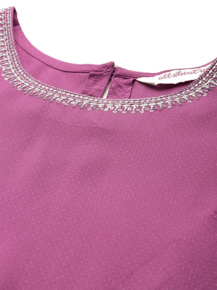 All About You Women A-Line Kurta with a Dupatta