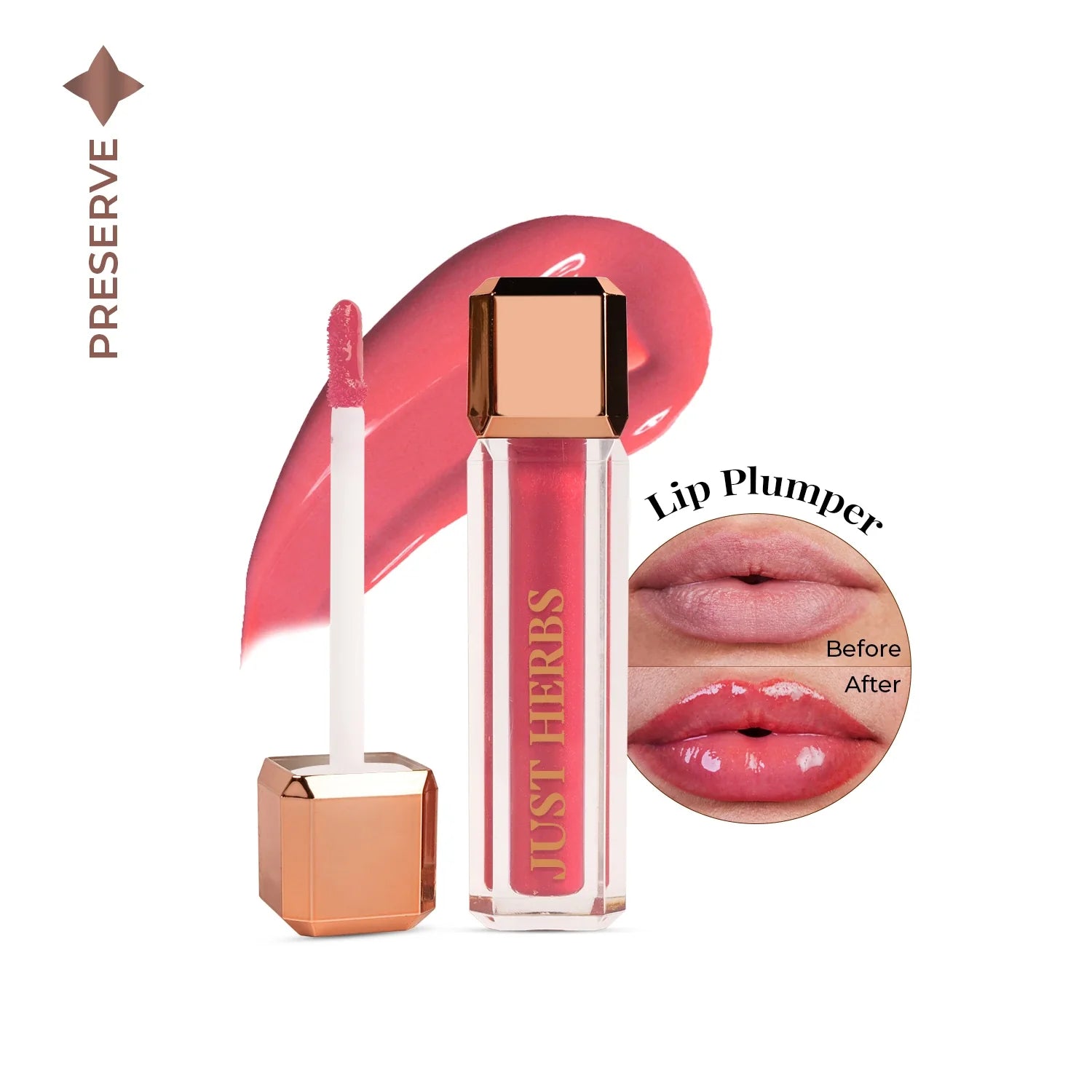 Lip Honey Plumping Gloss with Plant Vitamin C and Peppermint Oil 