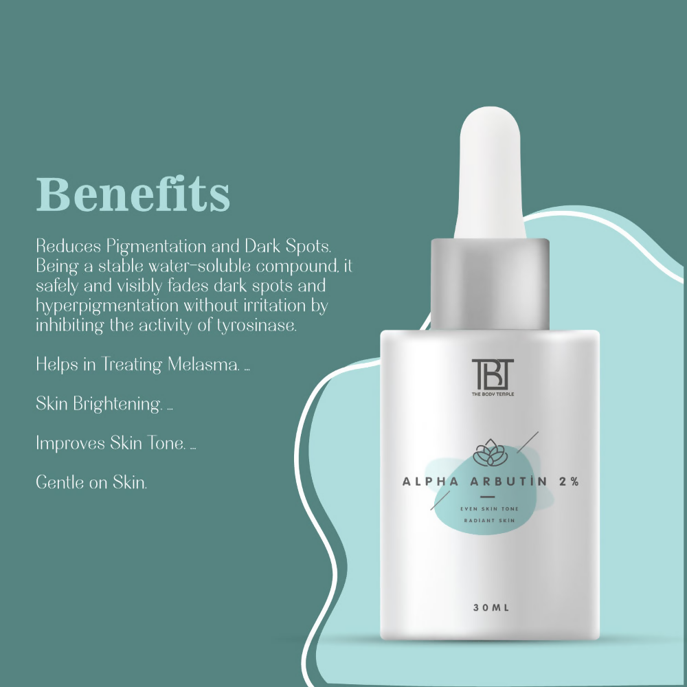 The Body Temple Bodyops 2% Alpha Arbutin Face Serum  Grab2Buy The Body Temple Grab2Buy