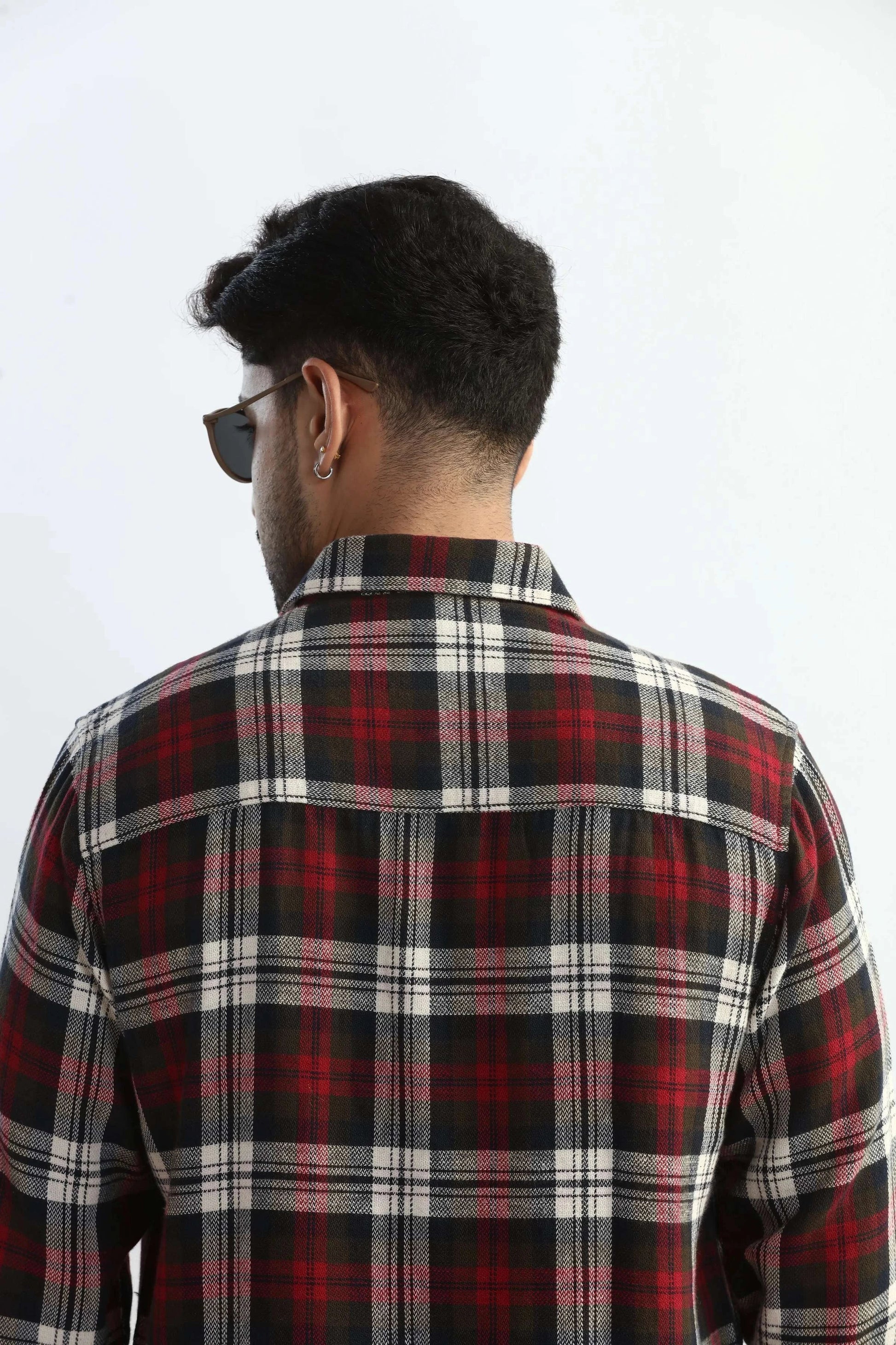 Xkind Red Checks Regular Fit Shirt  Grab2Buy Xkind Grab2Buy