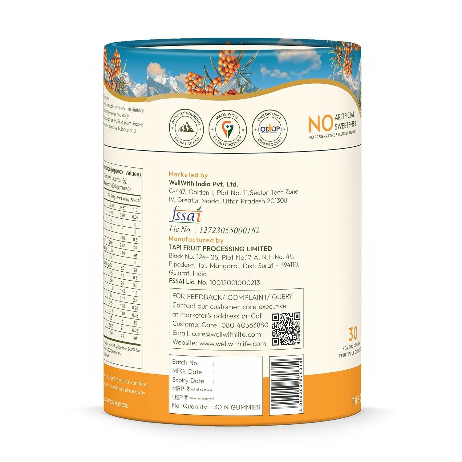 Wellwith Sea buckthorn Vitamin C Rich, multivitamin supplement, Immunity Gummies  Grab2Buy Wellwith Grab2Buy