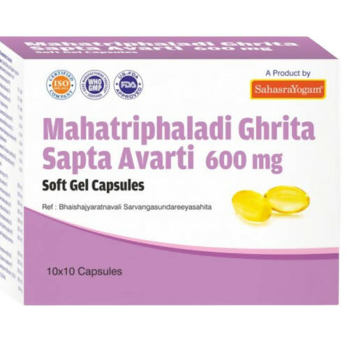 Sahasrayogam Mahatriphaladi Ghritam Saptavarti Capsules - Grab2buy