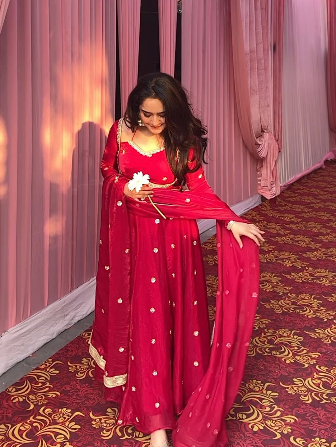Yash Enterprise Red Fendy Silk Party Wear Embroidery Suit Set  Grab2Buy Yash Enterprise Grab2Buy