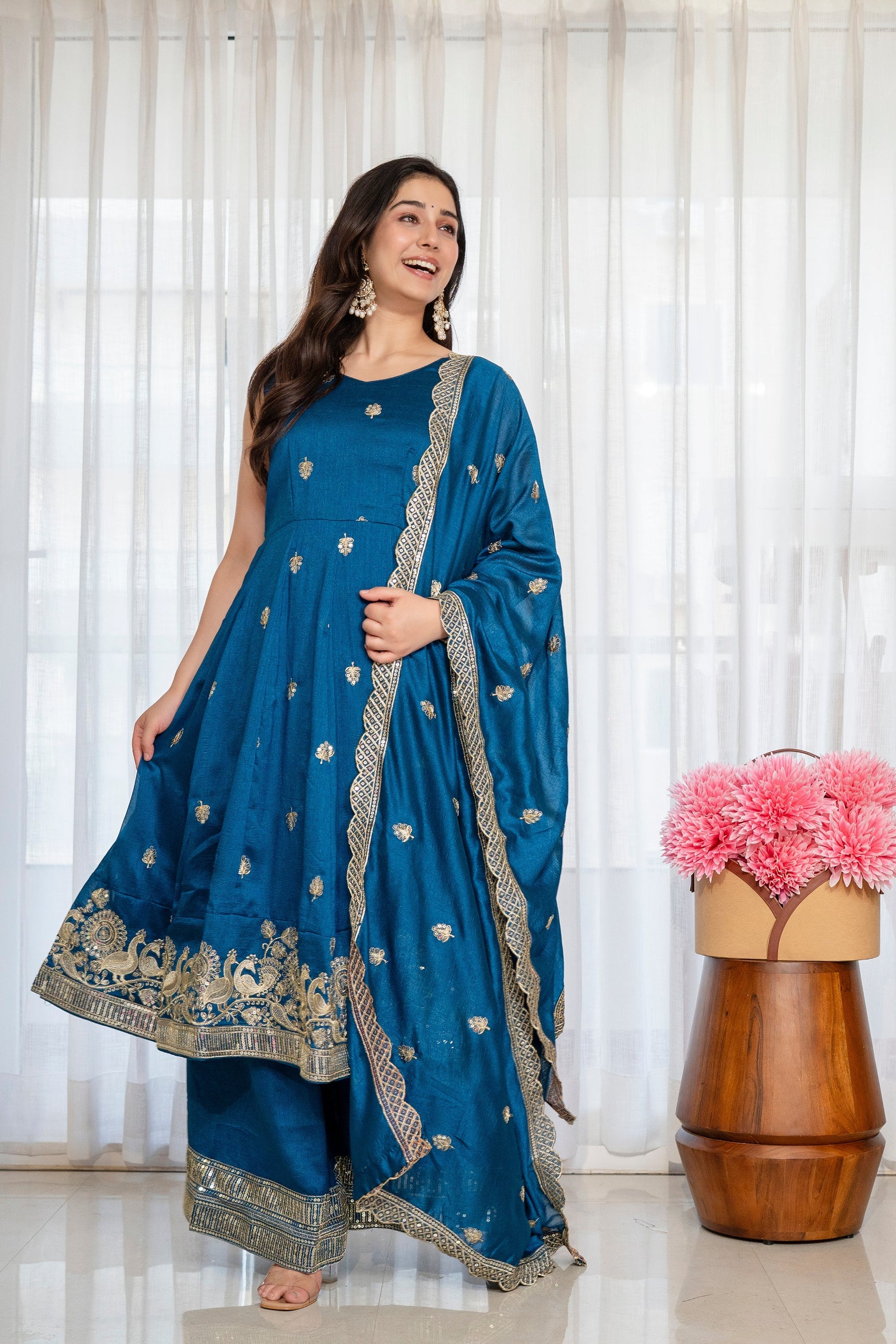 Yash Enterprise Rama Simmar Silk Party Wear Embroidery Suit Set  Grab2Buy Yash Enterprise Grab2Buy
